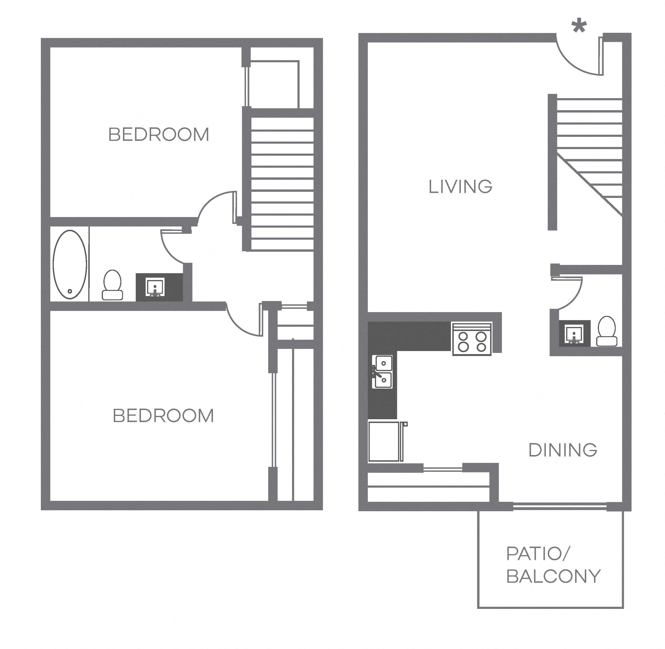 B2 TH Floor Plan 3